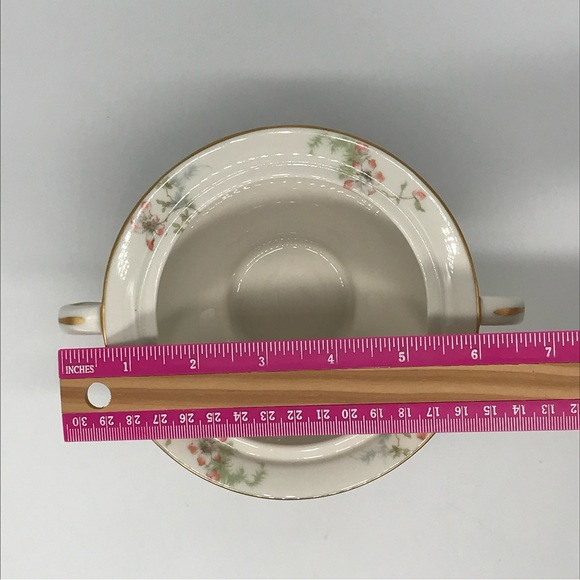 Theodore Haviland 1920 Dogwood floral Vintage Covered dish with Handles - Picture 15 of 16